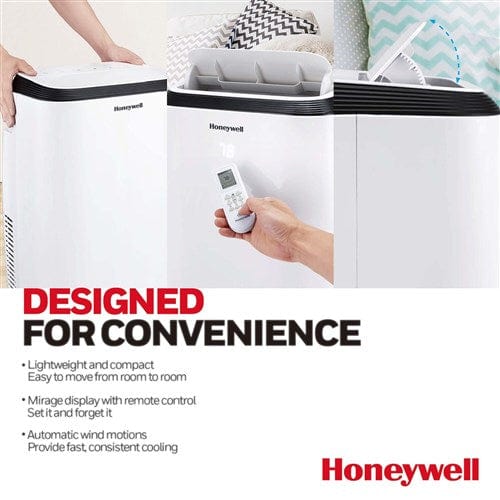 Honeywell Portable A/C Honeywell - Honeywell 10, 000 BTU Portable Air Conditioner, Dehumidifier & Fan - White/Black | HM0CESAWK6