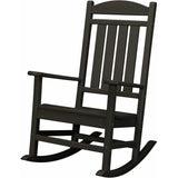 Hanover - Outdoor Chairs With Hanover All-Weather Pineapple Cay Porch Rocker - Black - HVR100BL