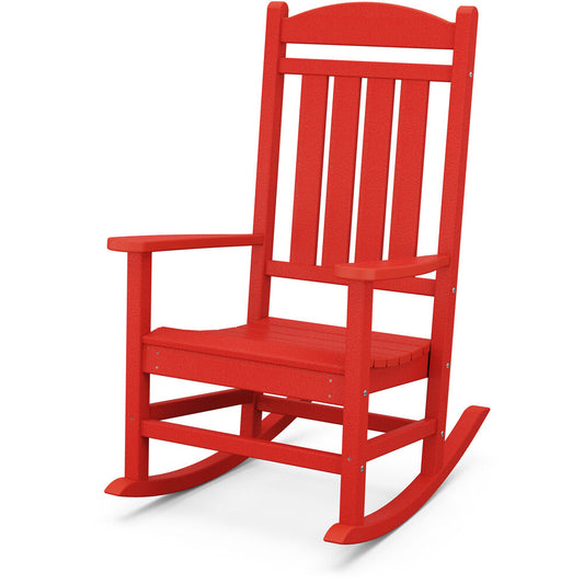 Hanover - Outdoor Chairs With Hanover All-Weather Pineapple Cay Porch Rocker - Red - HVR100SR