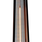 Hanover - Electric Outdoor Heaters With 31-In. Carbon Fiber Pyramid Heater - Black  - HAN1026ST-BLK