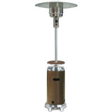 Hanover - Steel Umbrella patio heater, 7" tall, propane, 48,000 BTU with Cover - Patio Heaters - H002BRSS-CV