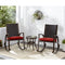 Hanover - Traditions Wicker Back Porch Rocker with Cushion - Conversation Set - TRADWBRKR-RED