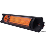 Hanover 35-In. Infrared Outdoor Electric Heater | Warms up to 136.5 Sq. Ft. | 900W, 1200W, 1500W | Modern Heater Perfect for Patios, Porches, Garages, and Workshops - Black - HAN1025IC-BLK