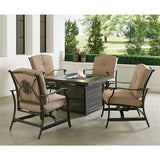 Hanover - Traditions 2-Piece Conversation Set With 2 Cushioned Deep Seating Rockers - Tan/Bronze - TRADITIONS2PCRKR