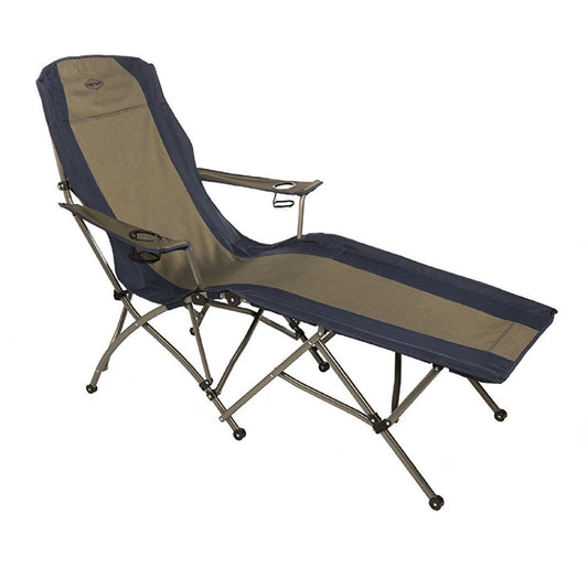 Kamp-Rite Camping & Outdoor : Furniture Kamp-Rite Soft Arm Lounger - Tan Blue