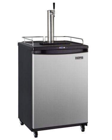 Kegco Beer Refrigeration 1 TAP 24" Wide Cold Brew Coffee Single Stainless Steel Commercial/Residential Kegerator