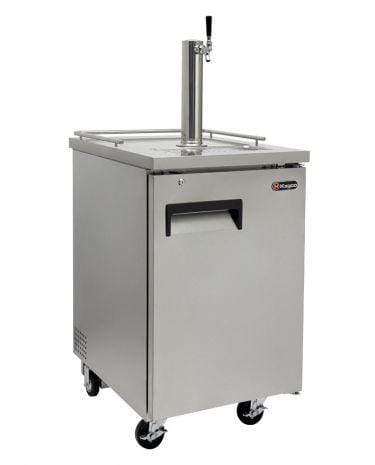 Kegco Beer Refrigeration 1 TAP 24" Wide Kombucha Tap All Stainless Steel Commercial Kegerator