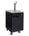 Kegco Beer Refrigeration 1 TAP 24" Wide Kombucha Tap Black Commercial Kegerator