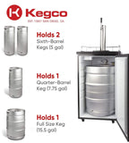 Kegco Beer Refrigeration 20" Wide Tap Stainless Steel Kegerator