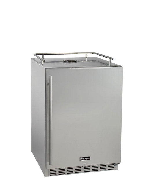 Kegco Beer Refrigeration 24" Wide All Stainless Steel Commercial Built-In Kegerator - Cabinet Only