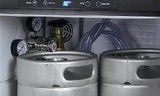 Kegco Beer Refrigeration 24" Wide Homebrew Single Tap Black Stainless Steel Digital Kegerator