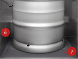 Kegco Beer Refrigeration 24" Wide Homebrew Tap Stainless Steel Commercial Kegerator