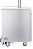 Kegco Beer Refrigeration 24" Wide Kombucha Tap All Stainless Steel Commercial Kegerator