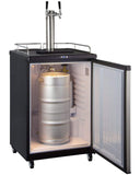 Kegco Beer Refrigeration 24" Wide Kombucha Tap Stainless Steel Commercial Kegerator