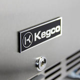 Kegco Beer Refrigeration 24" Wide Stainless Steel Commercial Built-In Left and right Hinge Kegerator - Cabinet Only