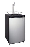 Kegco Beer Refrigeration Single Tap 20" Wide Cold Brew Coffee Single Tap Stainless Steel Single Tap Kegerato