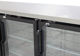 Kegco Kegco - Commercial Back Bar Cooler with Three Glass Doors