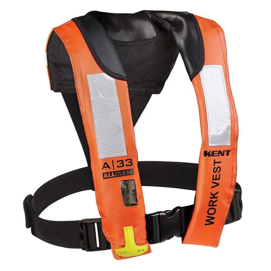 Kent Sporting Goods Personal Flotation Devices Kent A-33 All Clear Auto Inflatable Work Vest [134402-200-004-21]
