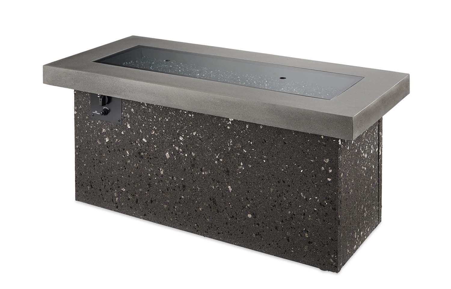 Outdoor Greatroom - Grey Key Largo Linear Gas Fire Pit Table w/Direct Spark Ignition (LP) - KL1242MDSILP