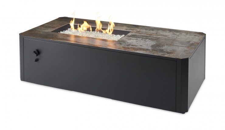 Outdoor Greatroom - Kinney Rectangular Gas Fire Pit Table - KN-1224