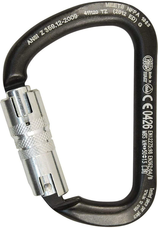 KONG Work & Rescue > Kong Carabiners X-LARGE CARBON STEEL TL ANSI KONG - X-LARGE CARBON STEEL TL ANSI