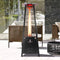 Lava Heat Italia Tower Patio Heater Propane / Hammered Black The Capri KD Triangle Flame Tower Heater,  72.5", 42,000 BTU, Electronic Ignition, Liquid Propane or Natural Gas - KNOCK DOWN