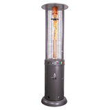 Lava Heat Italia Tower Patio Heater Propane / Hammered Gray / Knockdown The OPUS Lite Round Flame Tower Heater, 80.5", 44,000 BTU, Push Button Ignition, Hammered Black, Heritage Bronze - Liquid Propane OR Natural Gas