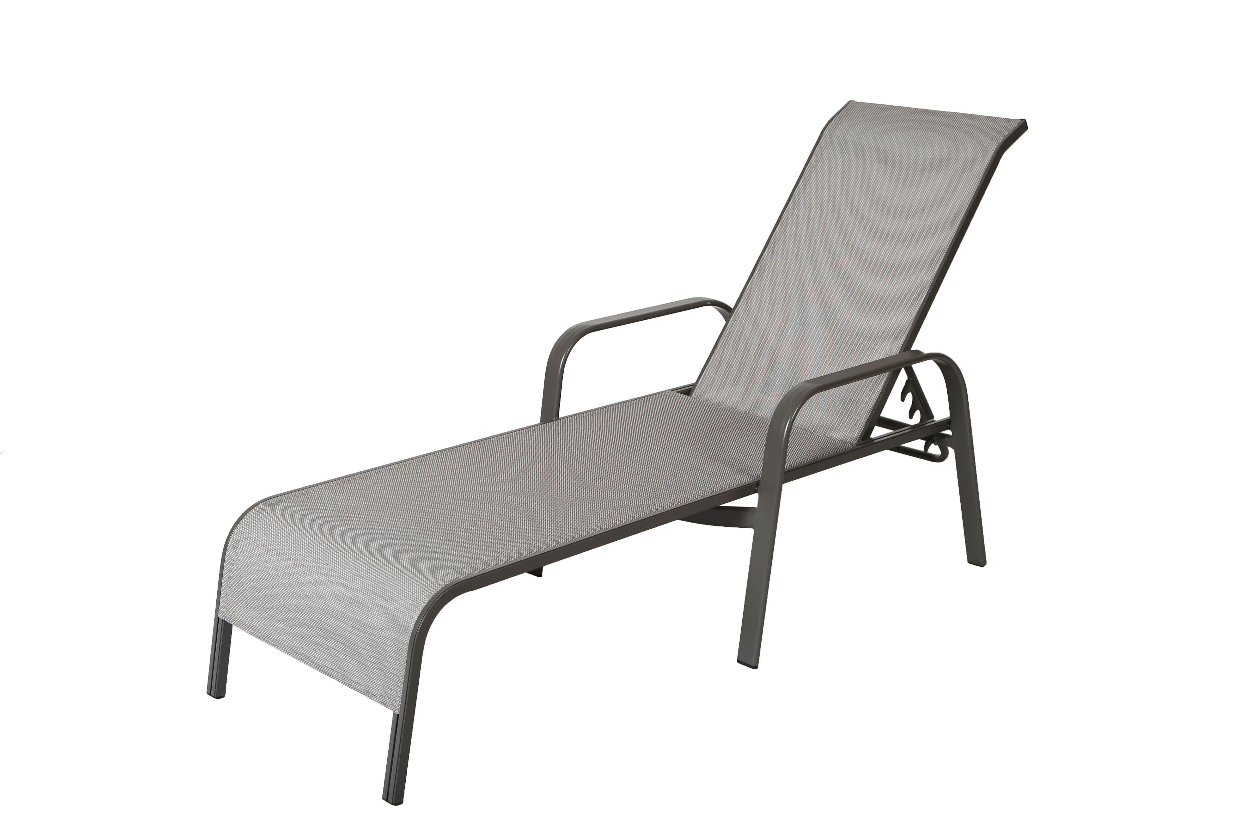Lawton Casual Comfort Chaise Lounge Sling / Grey Lawton Casual Comfort - Commercial Chaise Lounge (Set of 4)