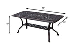 Lawton Casual Comfort Outdoor Coffee Table Lawton Casual Comfort - 42" X 21" Rectangle Coffee Table Signature