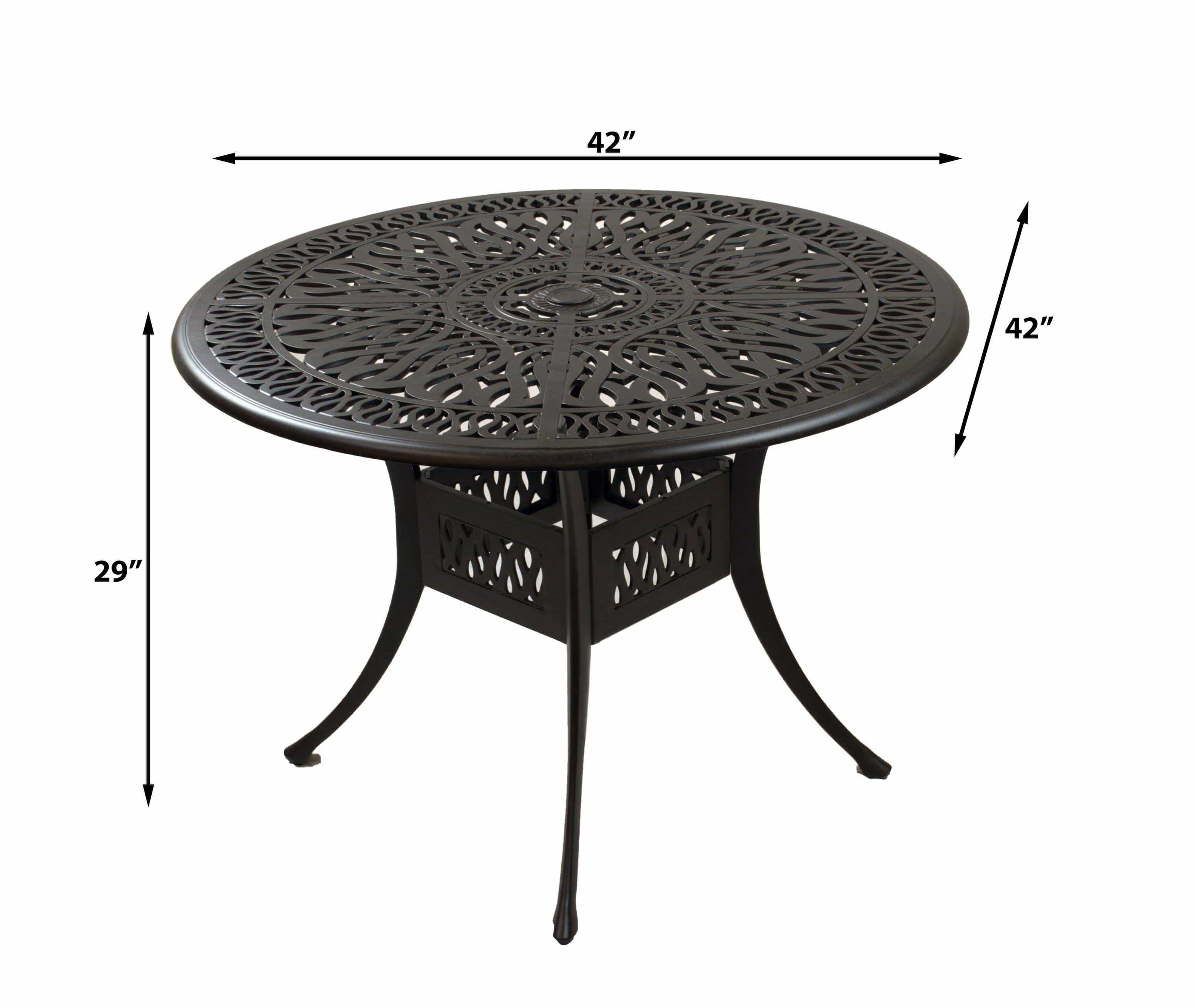 Lawton Casual Comfort Outdoor Dining Table Lawton Casual Comfort - 42" Round Dining Table Signature