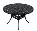 Lawton Casual Comfort Outdoor Dining Table Lawton Casual Comfort - 48" Round Dining Table Weave