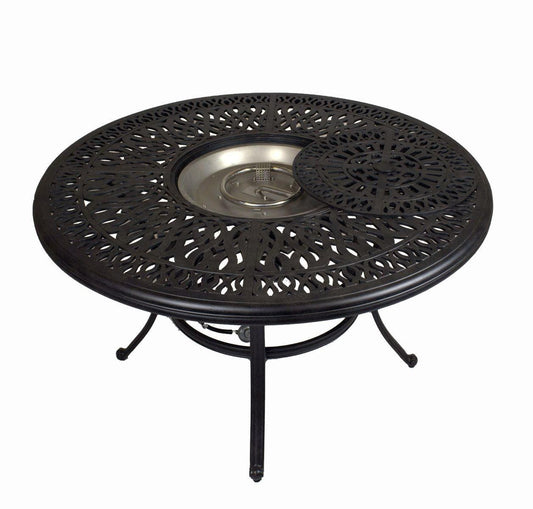 Lawton Casual Comfort Outdoor Dining Table Lawton Casual Comfort - 52" Round Dining Table Signature (Ice Bucket Optional)