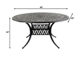 Lawton Casual Comfort Outdoor Dining Table Lawton Casual Comfort - 60" Round Dining Table Signature