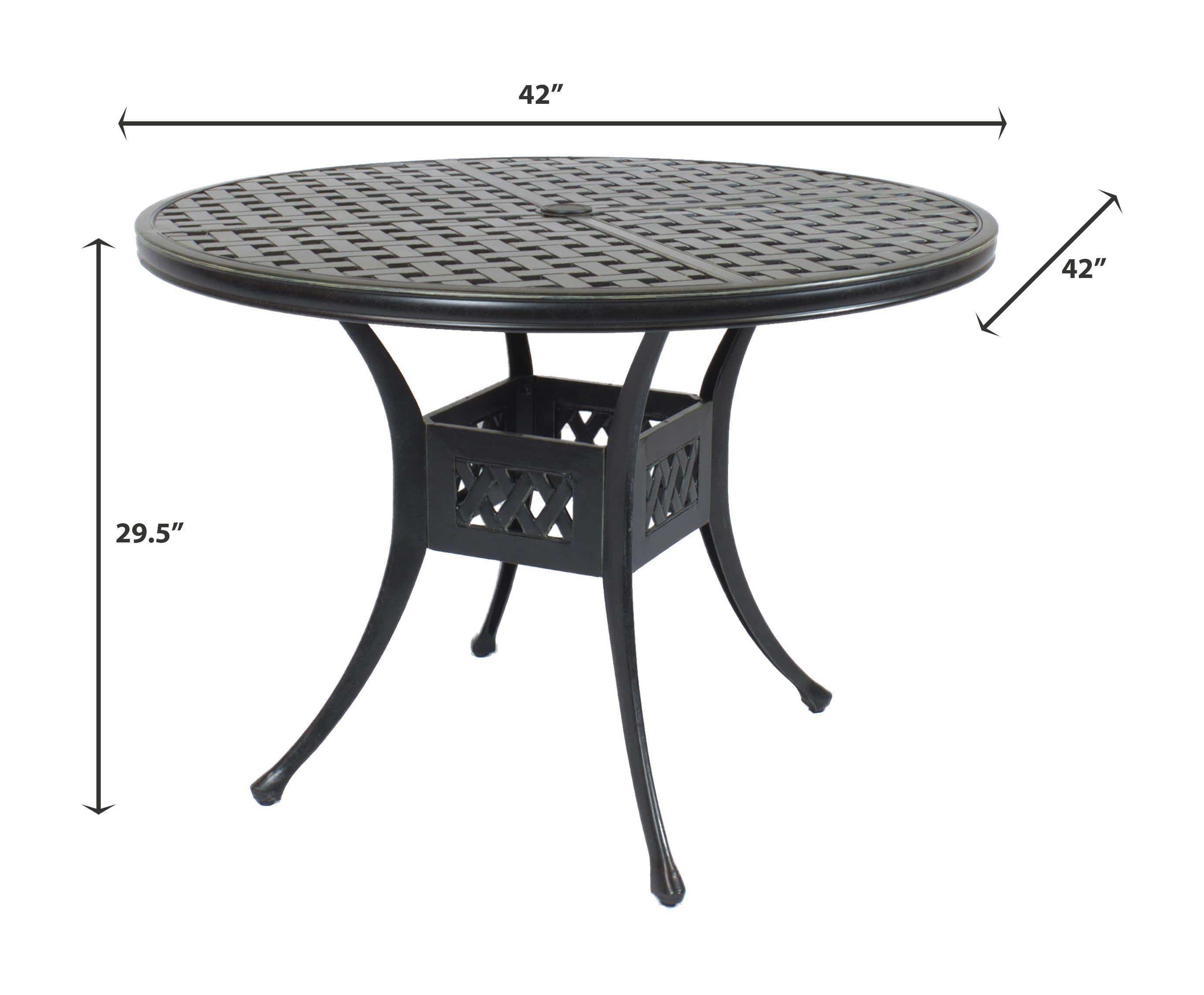 Lawton Casual Comfort Outdoor Dining Table Lawton Casual Comfort - Round Dining Table