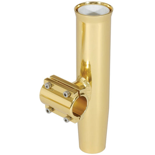 Lee's Tackle Rod Holders Lee's Clamp-On Rod Holder - Gold Aluminum - Horizontal Mount - Fits 1.315" O.D. Pipe [RA5202GL]