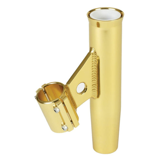 Lee's Tackle Rod Holders Lee's Clamp-On Rod Holder - Gold Aluminum - Vertical Mount - Fits 1.900" O.D. Pipe [RA5004GL]