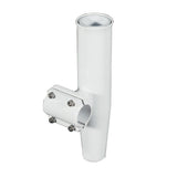 Lee's Tackle Rod Holders Lee's Clamp-On Rod Holder - White Aluminum - Horizontal Mount - Fits 1.900" O.D. Pipe [RA5204WH]