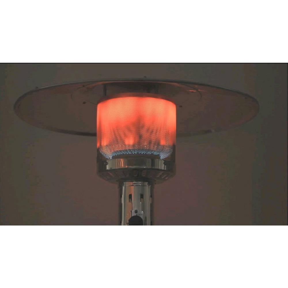 Legacy Heating Parasol Patio Heaters 47,000 BTU Hammered Black Propane Outdoor Flame Patio Heater