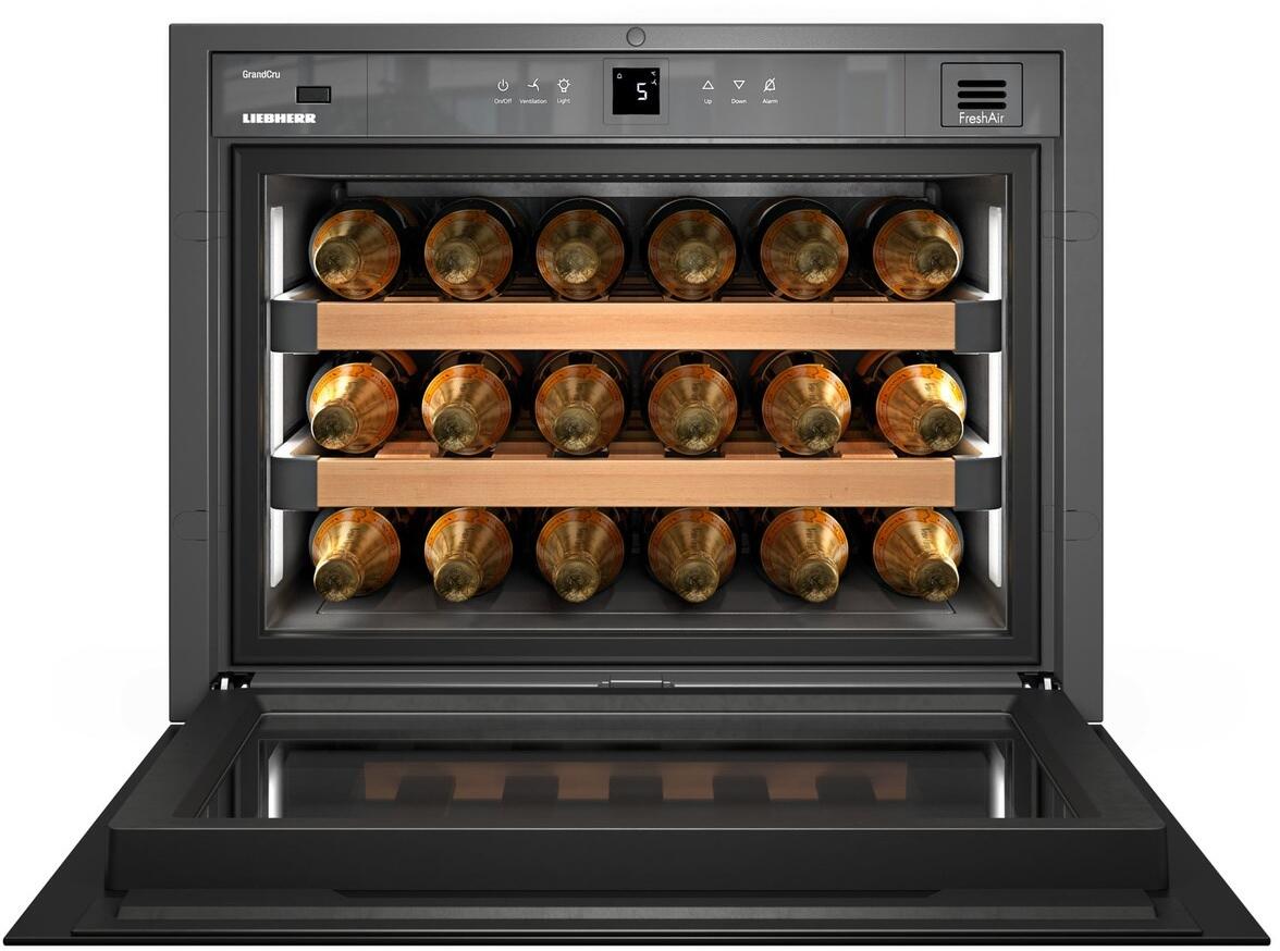 Leibherr Wine Cooler Leibherr - 24 Inch Built-in Wine Cooler with Push-to-Open | HWgb 1803