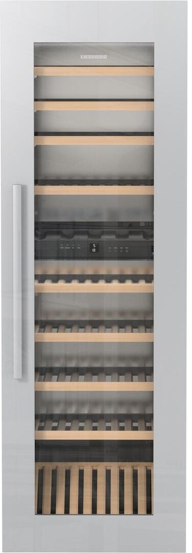 Leibherr Wine Cooler Leibherr - 80-Bottle Fully-Integrated Dual-Zone Wine Cabinet with TipOpen White Glass Door | HW 8000