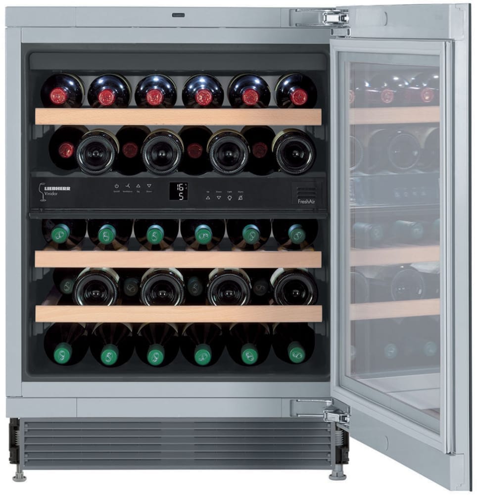 Leibherr Wine Cooler Leibherr - Built-In 24 Inch Wide 34 Bottle Capacity Wine Cooler with TipOpen Door | WUgb 3400