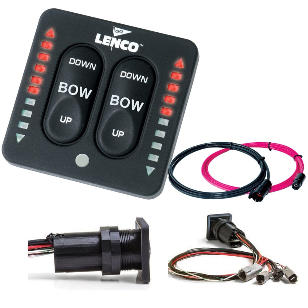 Lenco Marine Trim Tab Accessories Lenco LED Indicator Integrated Tactile Switch Kit w/Pigtail f/Dual Actuator Systems [15171-001]