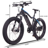 Leon Cycles Electric Bike Blue Black Leon Cycles - NCM Aspen Electric Fat Tire Bike - 500W | Aspen-US