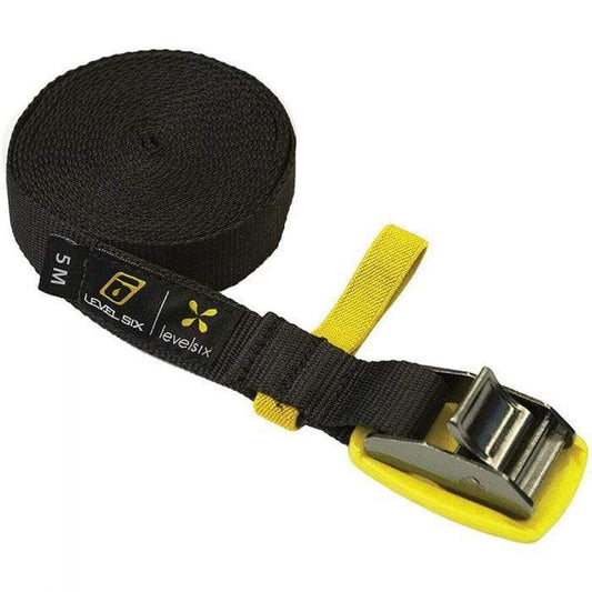 LEVEL SIX Water Sports > Kayak Accessories 5 METER ACCSSRY STRAP- YELLOW/BLACK LEVEL SIX - 4 METER ACCSSRY STRAP- RD/BLK