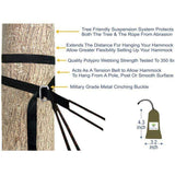 LIBERTY MOUNTAIN Shelter HAMMOCK BLISS DELUXE CINCHING TREE STRAPS