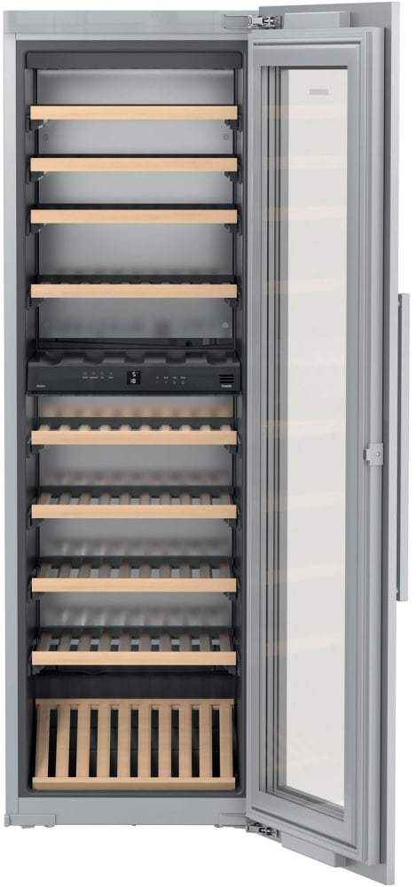 Liebherr Built-in Wine Refrigerators Liebherr 24" Built-In Fully Integrated Wine Cabinet with SoftSystem and Presentation Shelf - Custom Panel