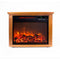 LifeSmart LifeSmart Square Fireplace Heater Medium Oak