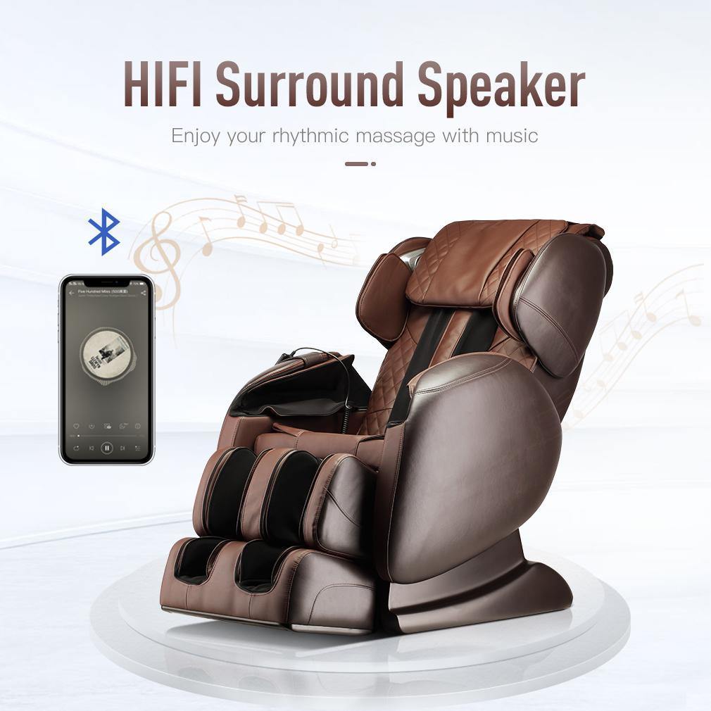 LifeSmart Massage Chair Lifesmart R8640 Large Fitness and Wellness Massage Chair with Multi Therapy Programing & Bluetooth Sound