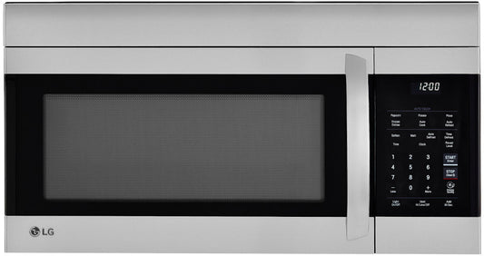 LG - 1.7 cu. ft. Over-the-Range Microwave Oven in Stainless Steel with EasyClean - LMV1764ST