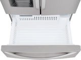 LG - 28 cu. ft. 4-Door French Door Smart Refrigerator with Ice and Water Dispenser in PrintProof Stainless Steel - LMXS28626S